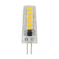 2W G4 Mini Clear Silicone LED Bi-pin Lights 10 SMD 5730 180 lm Warm/Cool White AC/DC 12V (1 pcs)
