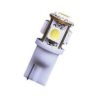 2x 7000K Cool White 5 SMD T10 168 194 2825 LED Bulbs For License Plate Lights US