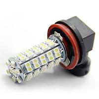 2x 68-SMD Car Xenon White LED H11 Fog Driving DRL Bulb Light Lamps 12V 6000K