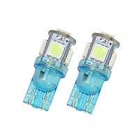 2X Iceblue T10 5SMD 5050 LED Car Dome License Map Light W5W 158 192 194 168