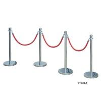 2x stainless steel classic posts with 1x ready assembled rope