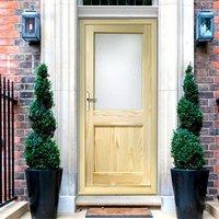 2xg external pine door is dowel jointed with flemish pattern single sa ...