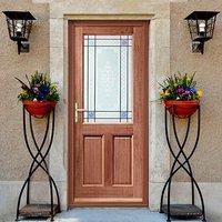2XG External Hardwood Dowel Jointed Door with Carroll style Single Glazing