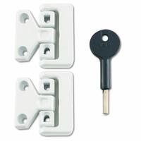 2X Chubb 8K106 Window Lock White Finish