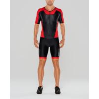 2xu x vent full zip trisuit blackteam red s