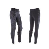 2xu womens ptn mid rise compression tights blackprism steel m