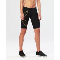 2xu womens elite mcs compression shorts blackgold l