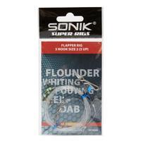 3 Hook Flapper 3Up Super Rig (Size 2)