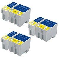 3 x (T050140 - T050) Black and 3 x (S020191- T053) Colour Compatible Cartridges