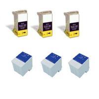 3 x (T028) Black and 3 x (T029) Colour Compatible Cartridges