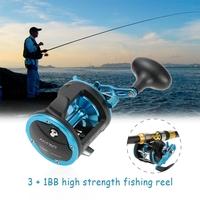 3 + 1BB Ball Bearings Metal Right Hand Drum Wheel Baitcasting Fishing Reel ACT20 / 30 / 40