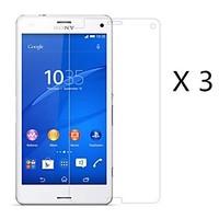 3 pcshigh definition screen protector for sony xpeira z3 miniz3 compac ...