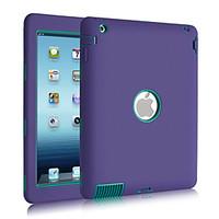 3 in 1 Combo Wave Pattern PC Silicone Shatter-proof Case for iPad 2/3/4