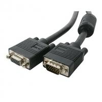 3 ft coax high resolution vga monitor extension cable hd15 mf