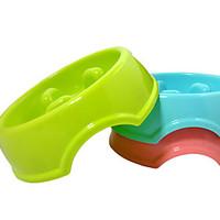 3 colors high quality Anti-choking dog bowl slow food safety and hygiene quality bowl pet cats and dogs feeding supplies