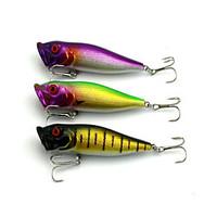 3 pcs hard bait popper 90mm 125g fishing lure random colors