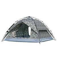 3-4 persons Tent Single Automatic Tent One Room Camping Tent >3000mm Fiberglass OxfordMoistureproof/Moisture Permeability Waterproof