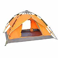 3-4 persons Tent Double Automatic Tent One Room Camping Tent 2000-3000 mm Fiberglass OxfordMoistureproof/Moisture Permeability Waterproof