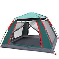 3-4 persons Tent Single Automatic Tent One Room Camping Tent 2000-3000 mm Fiberglass Oxford MeshMoistureproof/Moisture Permeability