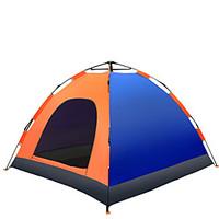 3-4 persons Tent Single Automatic Tent One Room Camping Tent 1500-2000 mm Fiberglass Oxford Polyester TaffetaMoistureproof/Moisture