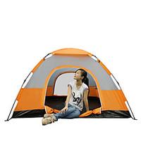 3-4 persons Tent Single Automatic Tent One Room Camping Tent 2000-3000 mm Fiberglass PU OxfordMoistureproof/Moisture Permeability