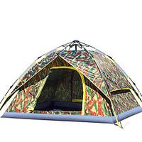 3-4 persons Tent Single Automatic Tent One Room Camping Tent 2000-3000 mm Fiberglass Nylon OxfordMoistureproof/Moisture Permeability