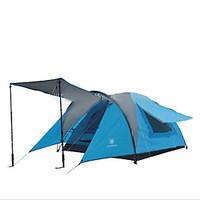 3-4 persons Tent Double Fold Tent One Room Camping Tent 2000-3000 mm Fiberglass Oxford Waterproof Portable-Hiking Camping