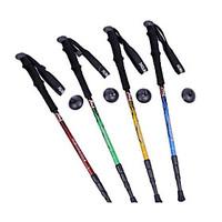 3 Nordic Walking Poles 1 pcs 110cm (43 Inches) Damping Foldable Light Weight Adjustable Fit Aluminum Alloy 6061Camping Hiking