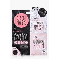 3 Step Charcoal Face Mask - multi