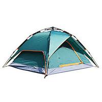 3-4 persons Tent Single Fold Tent Two Rooms Camping Tent 2000-3000 mm FiberglassMoistureproof/Moisture Permeability Waterproof