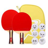 3 Stars Ping Pang/Table Tennis Rackets Ping Pang Wood Long Handle Short Handle Pimples