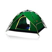3-4 persons Tent Double One Room Camping TentCamping Traveling-Green
