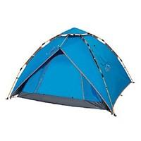 3-4 persons Tent Double One Room Camping TentCamping Traveling-Blue