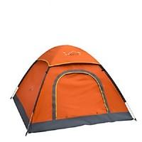3-4 persons Tent Single One Room Camping TentCamping Traveling-Orange