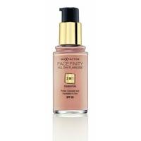 3 x max factor face finity flawless 3 in 1 foundation 30ml 40 light iv ...