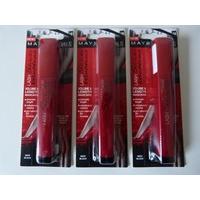 3 x Maybelline Lash Stiletto Volume and Length Mascara Very Black 6.8ml Carded