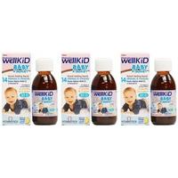 3 pack vitabiotic wellkid baby syrup 150ml 3 pack bundle