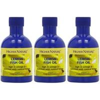 (3 PACK) - Higher Nature - Lemon Fish Oil | 200ml | 3 PACK BUNDLE