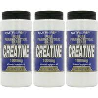 3 pack nutrisport creatine 1000mg tablets unflavoured 350s 3 pack supe ...
