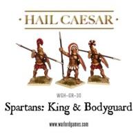 3 Piece Spartan King & Bodyguard Miniature Set