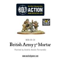 3 british army mortar team miniatures