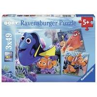 3 x 49pc finding dory jigsaw puzzles