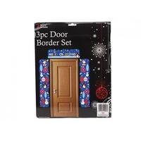 3 piece christmas design card door border set
