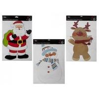 3 Pack Of Hanging Christmas Character Swirl Decorations
