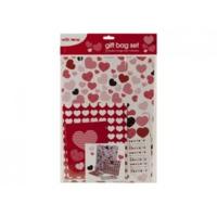 3 piece heart design stickers pack