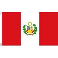 3 x 2\' Peru With Crest Flag