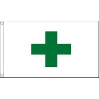 3 x 2\' Green Cross Flag