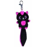 3 black pink yoohoo friends sparkee skunk mini key clip