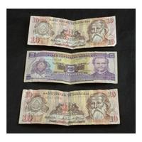 3 X Honduran Lempira Bank Notes