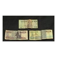 3 x Egyptian Pound Bank Notes